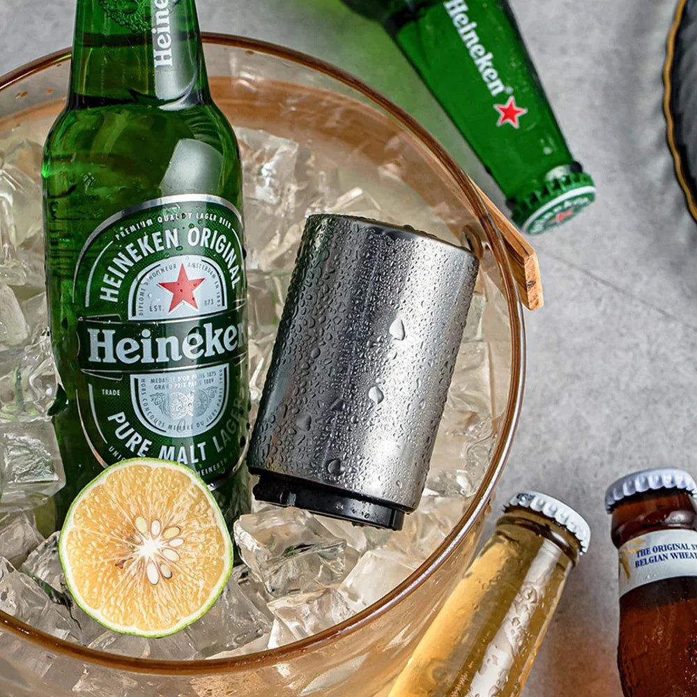 Magnetic Push Down Bottle Opener