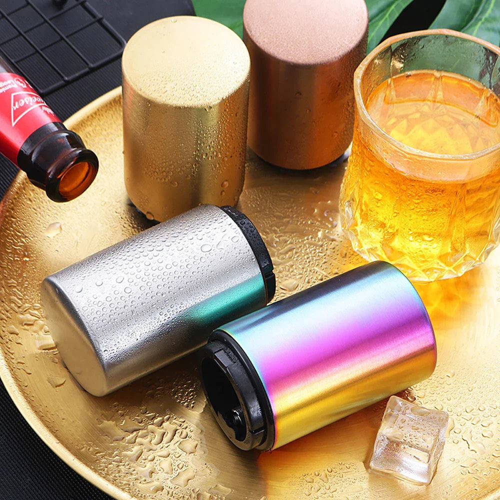 Magnetic Push Down Bottle Opener