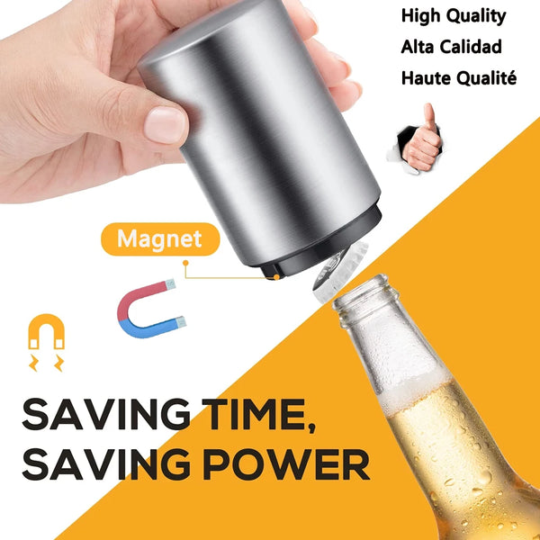 Magnetic Push Down Bottle Opener