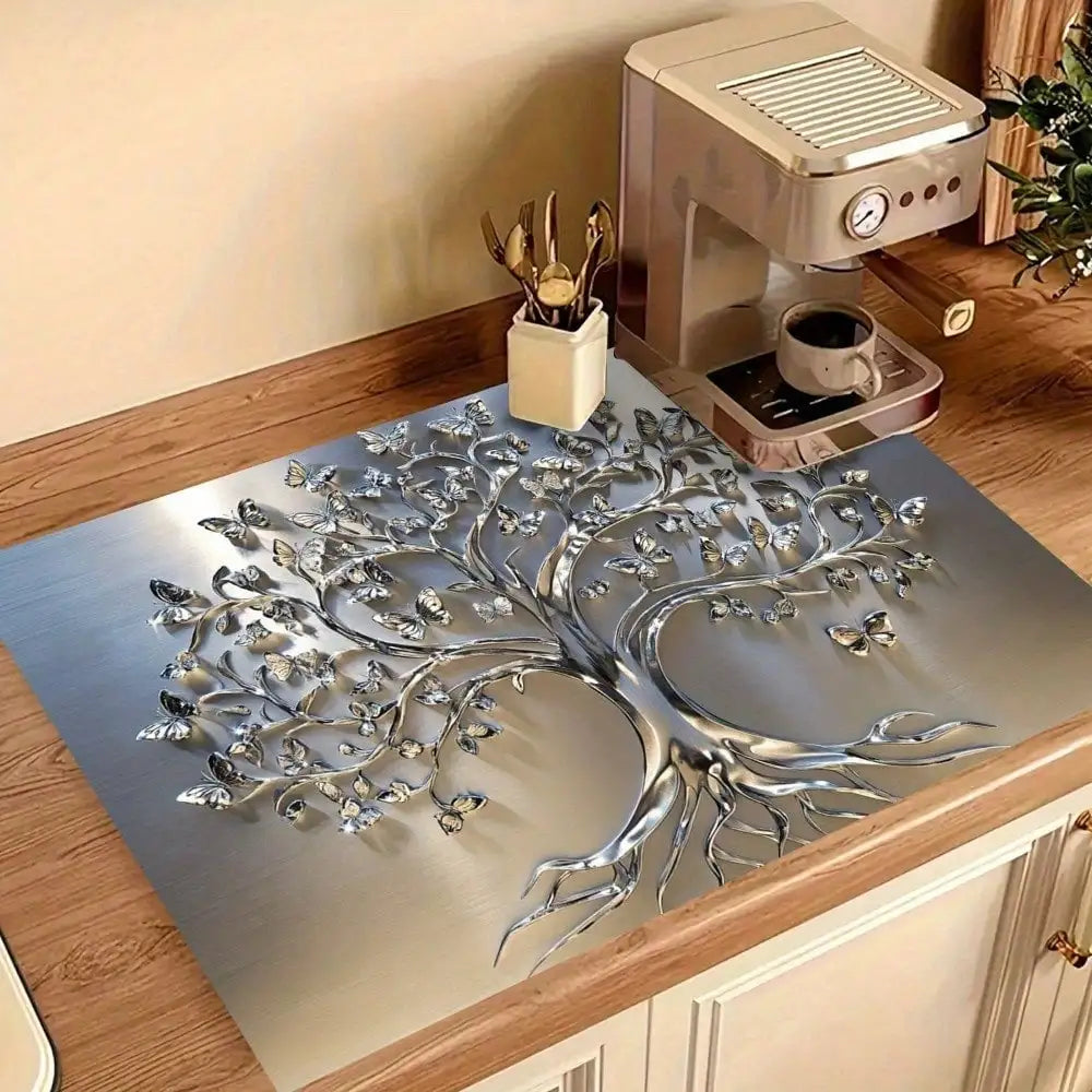 Charming Tree Stove Cover Mat
