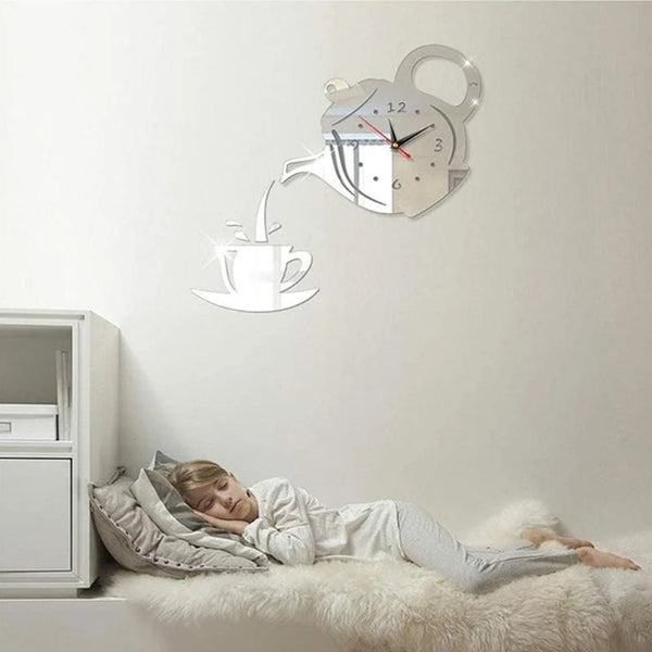Chic Teapot Wall Clock