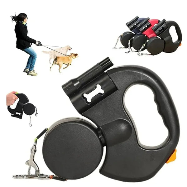 Reflective Dual Dog Leash