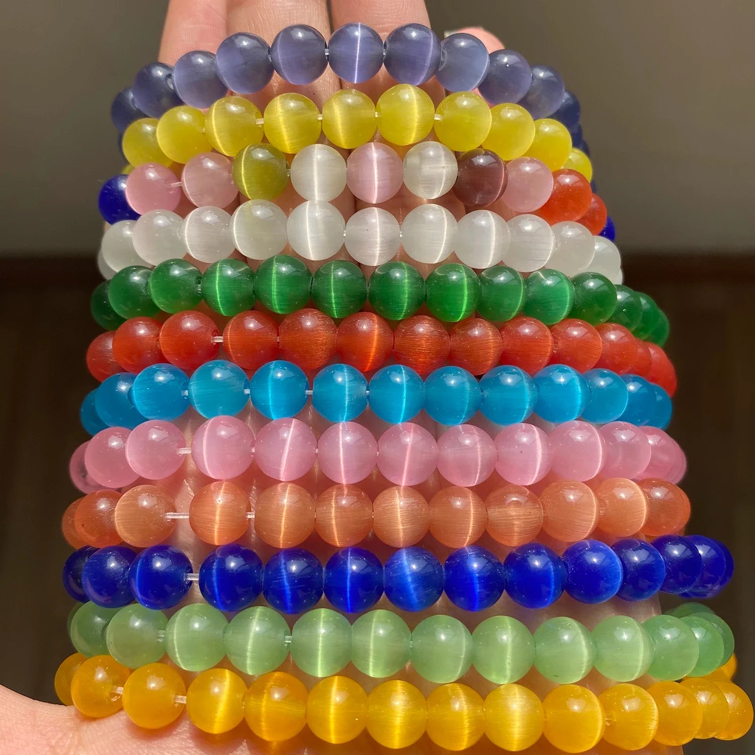 Pink Opal Beads for Jewelry