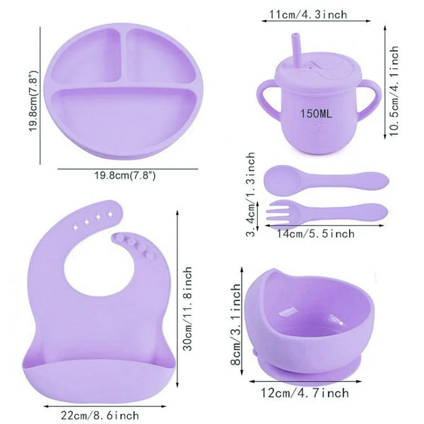 Personalized Silicone Baby Set
