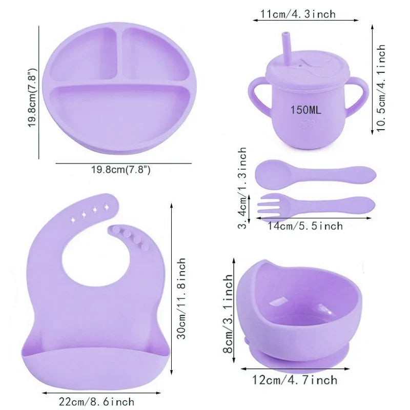 Personalized Silicone Baby Set