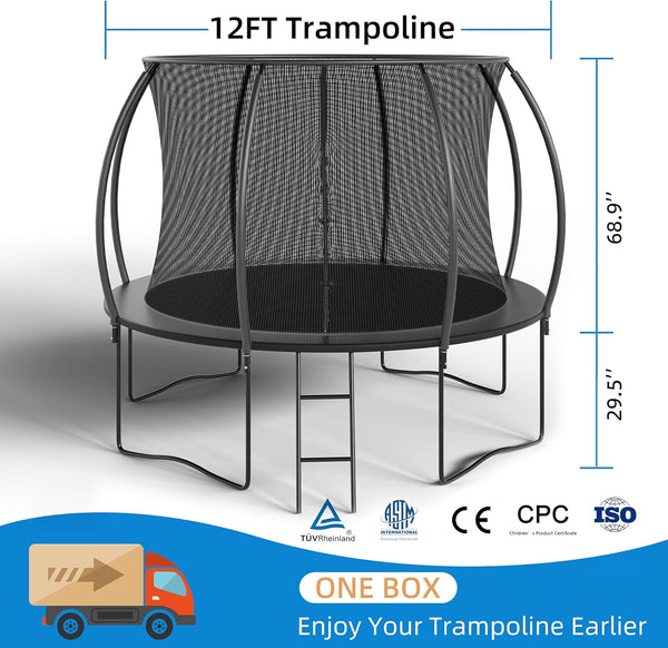FunFit Round Trampoline Set