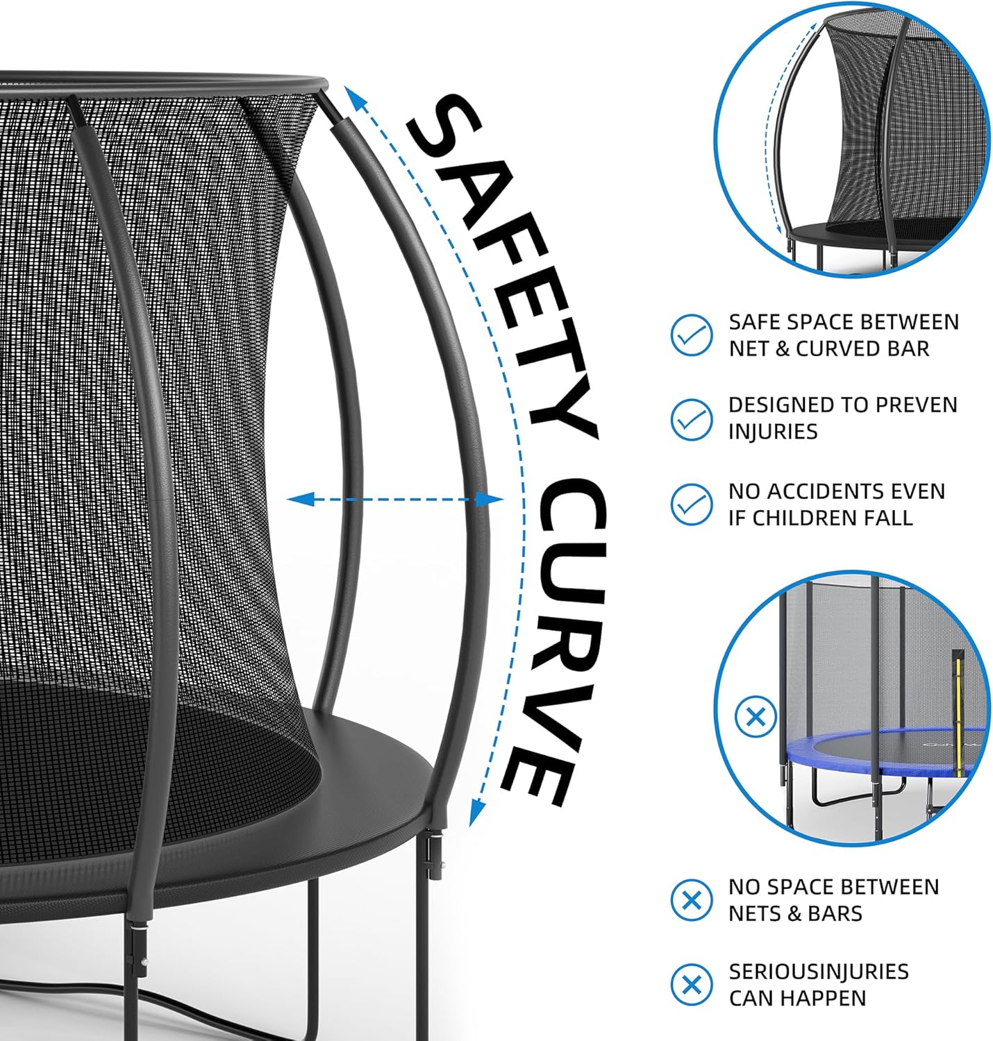 FunFit Round Trampoline Set