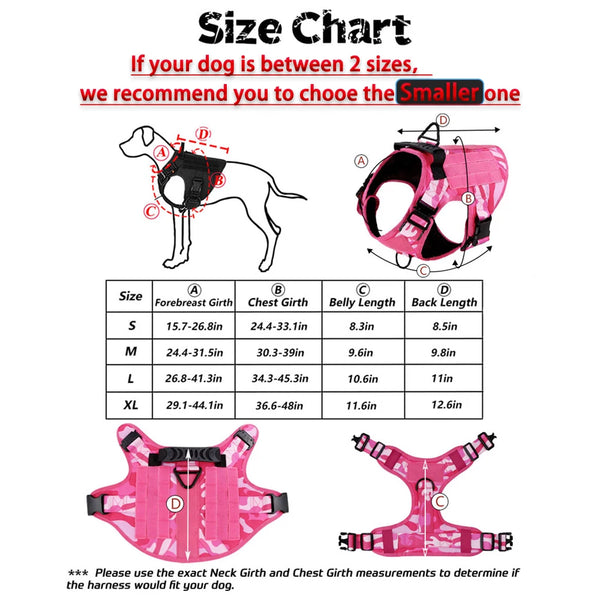 Stylish Pink Dog Harness