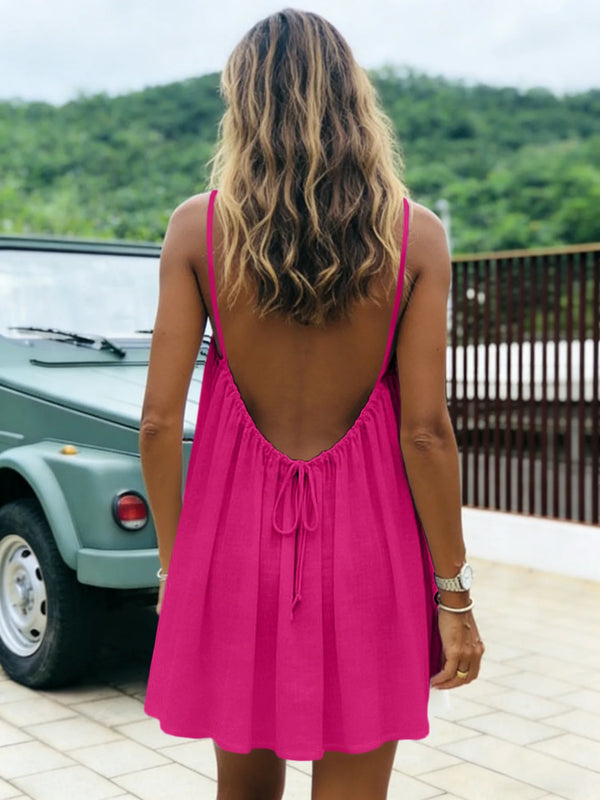 New-Women-s-Off-Shoulder-Loose-Dress-Pure-Color-Strap-Casual-Fashionable-Summer-Gown-Cross-Border.jpg