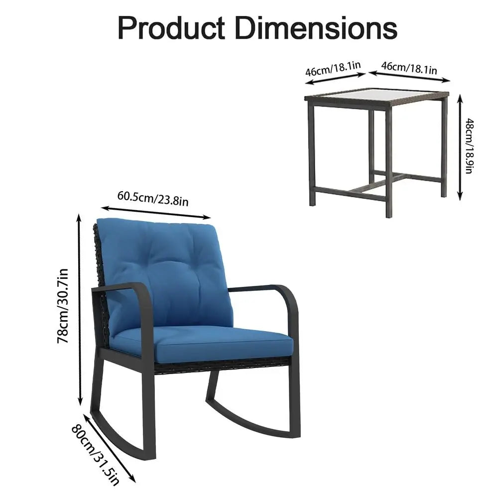 Cozy Rocking Patio Set