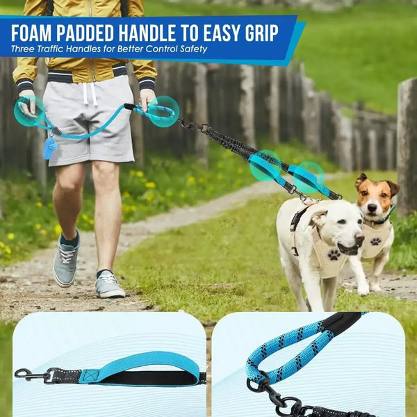 Tangle-Free Double Dog Leash