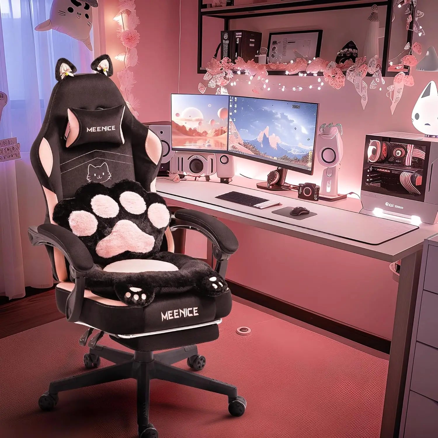Adorable Cat Ear Gaming Chair