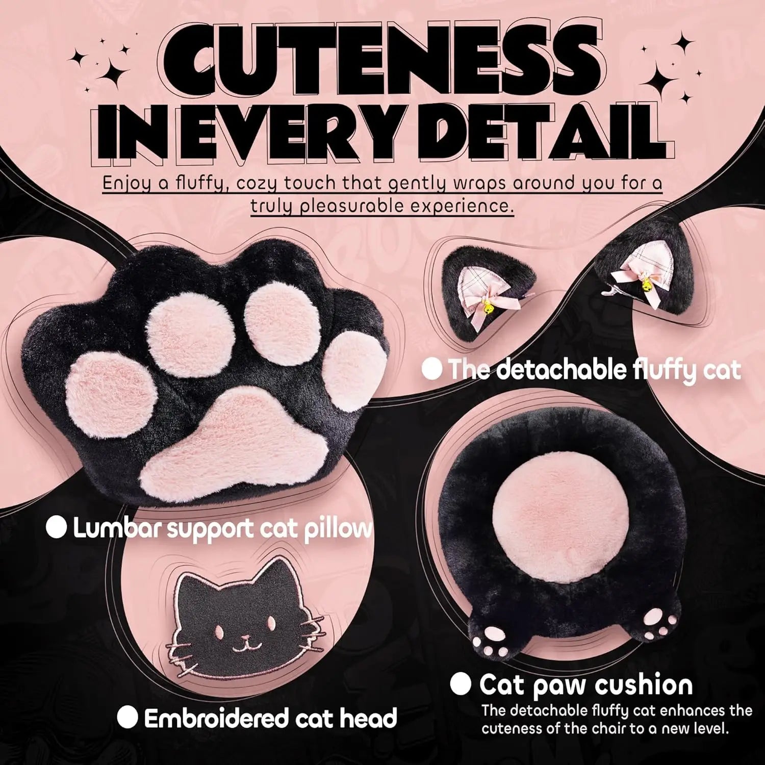 Adorable Cat Ear Gaming Chair
