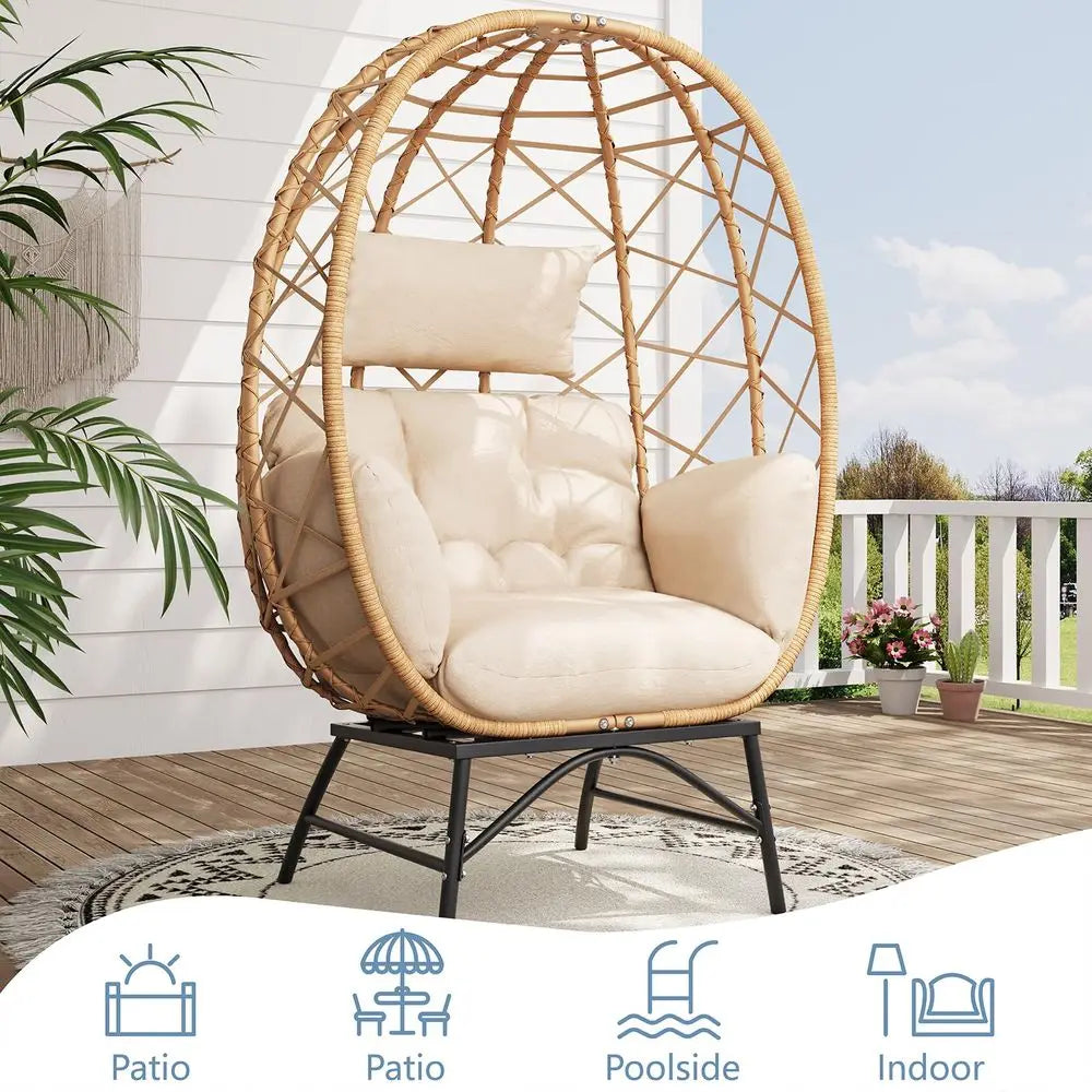 Comfy Wicker Egg Chair