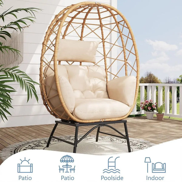 Comfy Wicker Egg Chair